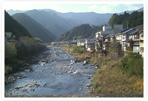 いつも通る北浦橋から土居川を見るのが好きです。