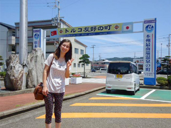 串本にはじめて来たとき。駅前のこの看板をみて、嬉しくて、感動しました。