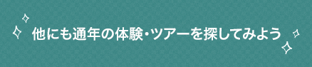 他にも通年の体験・ツアーを探してみよう