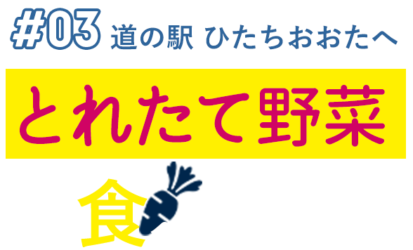 #03 道の駅 ひたちおおたへ とれたて野菜を食べに行こう！