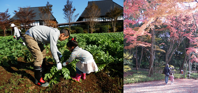 ご主人の趣味はランニングや釣り。暖かい日には、家族３人で行くことも。写真からは、豊かな自然の中でのびのびと過ごす、幸せなようすがよく伝わってきます。