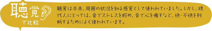 聴覚で比較