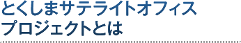 とくしまサテライトオフィスプロジェクトとは