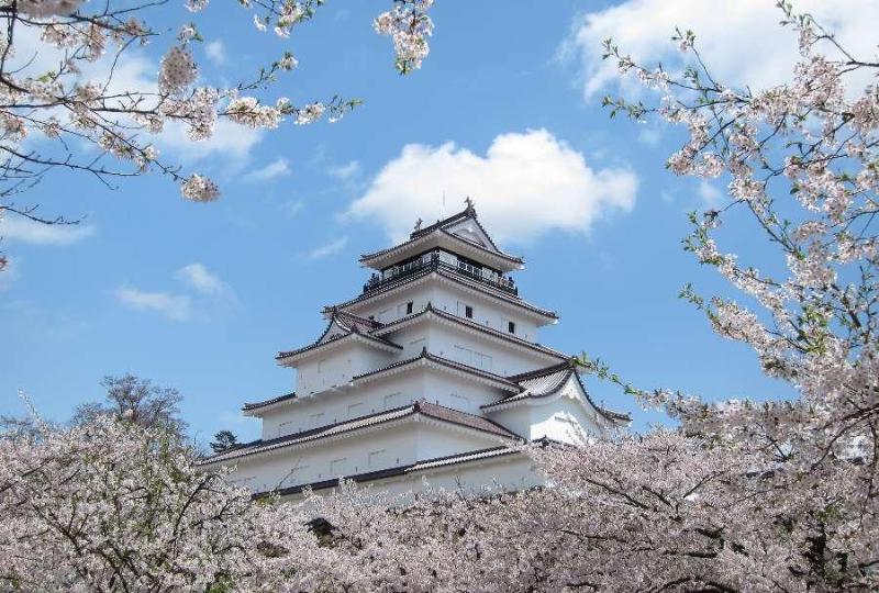 桜の鶴ケ城