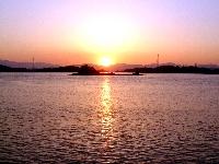 二子島の夕陽