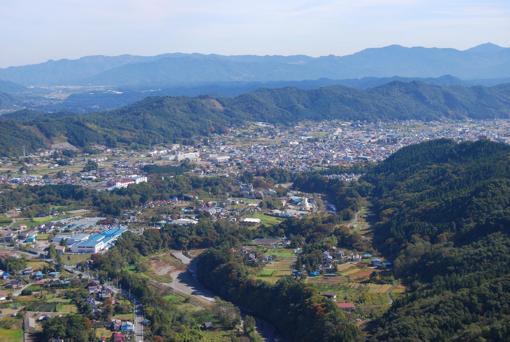 展望台からの小鹿野町