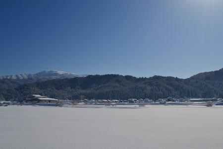 池田の冬の風景